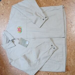 Charles River Men's Organic Cotton Full Zip Jacket W/ Sun Drop Soda Patch XL NWT